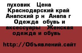 пуховик › Цена ­ 4 600 - Краснодарский край, Анапский р-н, Анапа г. Одежда, обувь и аксессуары » Женская одежда и обувь   